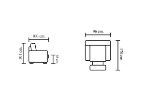 Chesterfield Ohrensessel Logan Deluxe Recliner Ledersessel Relaxsessel mit Motor Salottini
