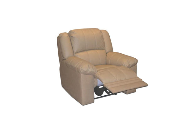 Klassischer Sessel Michigan Deluxe Recliner Ledersessel Relaxsessel mit Motor Salottini