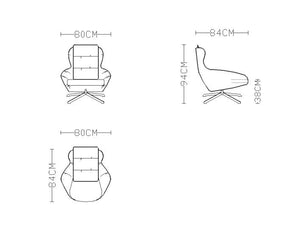 SOFORT LIEFERBAR Leder Sessel Valentina Ledersessel Relaxsessel
