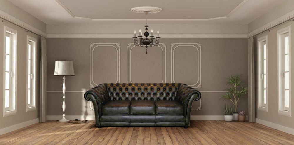 Chesterfield Severn Deluxe Sofagarnitur (3/2/1 oder 3/1/1) Ledergarnitur Salottini