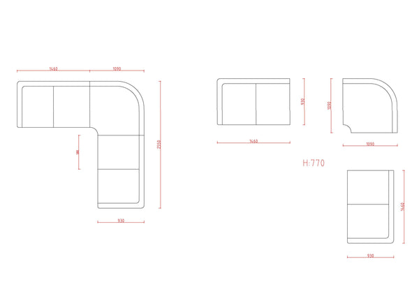 Traum Chesterfield Leder Ecksofa Aberdeen Eckcouch Sofa von Salottini