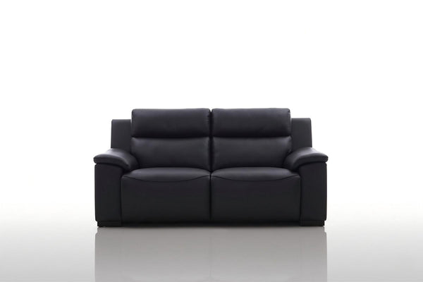 Elektro Recliner Sofagarnitur Capri (3/2/1 oder 3/1/1) Leder Salottini MIT Motoren Schwarz