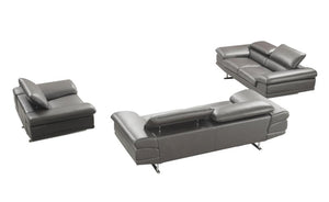 Moderne XL Sofagarnitur Bassano 3/2/1 Leder Polstergarnitur von Salottini