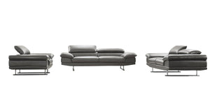 Edle XL Sofagarnitur Bassano 3/2/1 oder 3/1/1 Leder Polstergarnitur Salottini