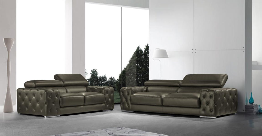 Premium XL Sofagarnitur Fabrizio 3/2/1 Leder Polstergarnitur Sonderpreis Salottini schwarz