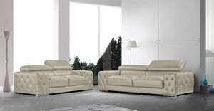 Luxus XL Sofagarnitur Fabrizio (3/2/1 oder 3/1/1) Leder Polstergarnitur Salottini Sonderpreis