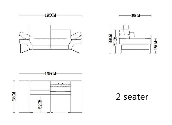 Sofagarnitur Raphaela (3/2/1 oder 3/1/1) Leder Polstergarnitur Salottini Sonderpreis