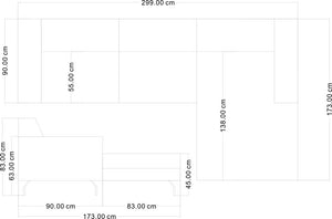 Edles Ecksofa Tarent Leder Eckcouch Wohnlandschaft Sonderpreis