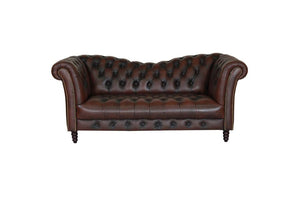 Chesterfield Vincent Deluxe Sofagarnitur 3/2 Ledergarnitur Salottini