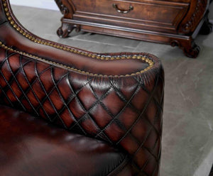 XL Luxus Chesterfield Watford Sofagarnitur (3/2/1 oder 3/1/1) Ledergarnitur Salottini