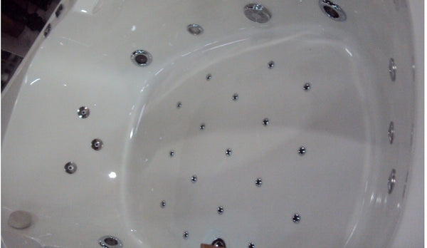 XL 2 Personen Whirlpool Bunbury 163x163 Badewanne mit TV Sonderpreis