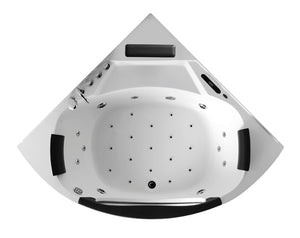XL 2 Personen Whirlpool Bunbury 163x163 Badewanne mit TV Sonderpreis