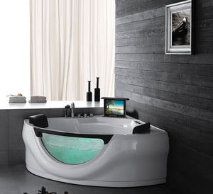 XL 2 Personen Whirlpool Bunbury 163x163 Badewanne mit TV Sonderpreis