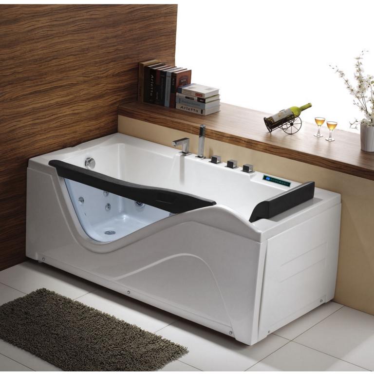 Whirlpool für 1 Person 180x90 Denver Badewanne (Bullauge) Whirlwanne Sonderpreis