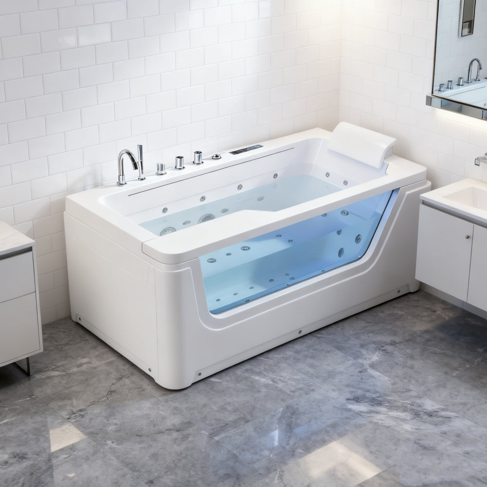 SOFORT LIEFERBAR (Indoor) Whirlpool 170x90 Adelaide 2 Badewanne SONDERPREIS (weiß)