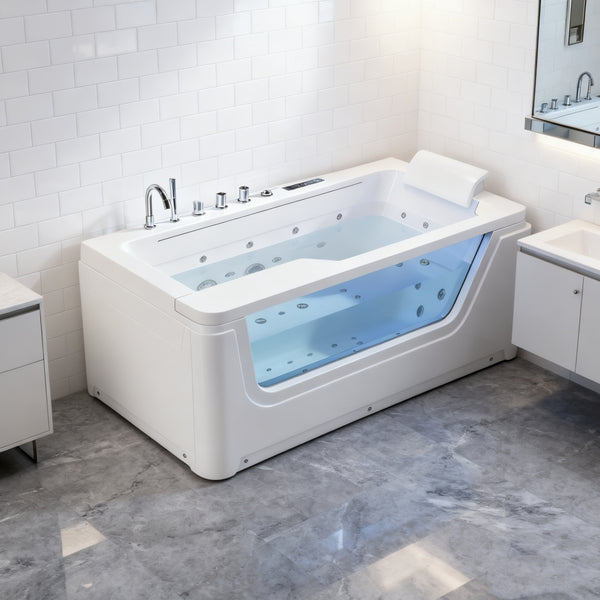 SOFORT LIEFERBAR (Indoor) Whirlpool 170x90 Adelaide 2 Badewanne SONDERPREIS (weiß)