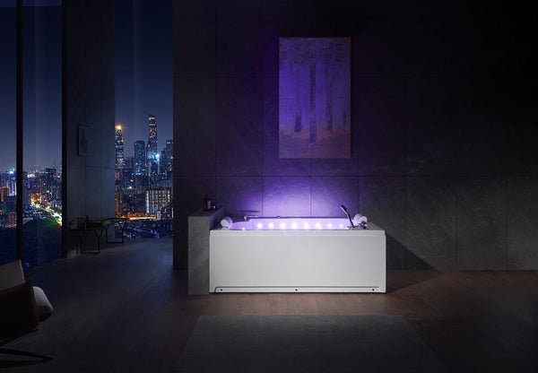 Edler 2 Per: Whirlpool Florida 185x120 Badewanne Vollausstattung Whirlwanne