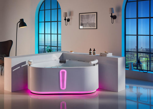2 Personen Whirlpool 140x140 Cleveland Badewanne Whirlwanne Sonderpreis