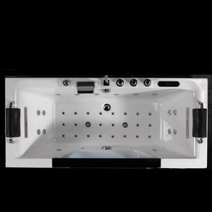 Whirlpool für 1 Person 180x80 Dallas Badewanne (Bullauge) Whirlwanne Sonderpreis