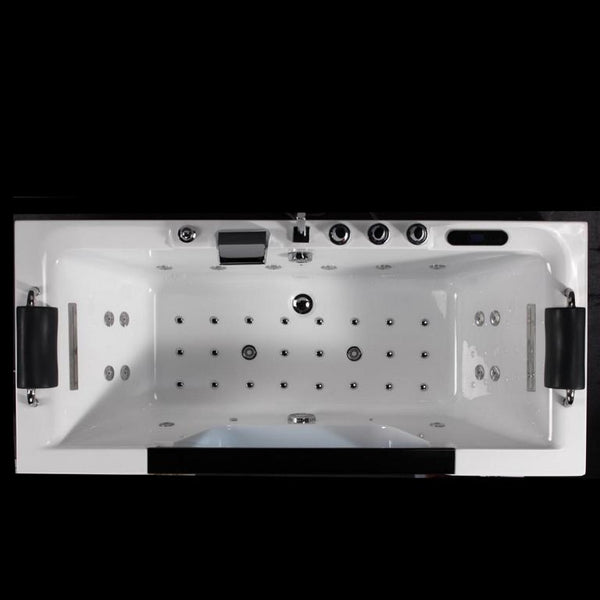 Whirlpool für 1 Person 180x80 Dallas Badewanne (Bullauge) Whirlwanne Sonderpreis