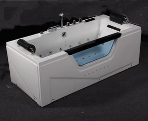 Whirlpool für 1 Person 180x80 Dallas Badewanne (Bullauge) Whirlwanne Sonderpreis