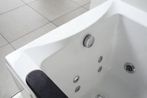 Whirlpool für 1 Person 180x90 Denver Badewanne (Bullauge) Whirlwanne Sonderpreis