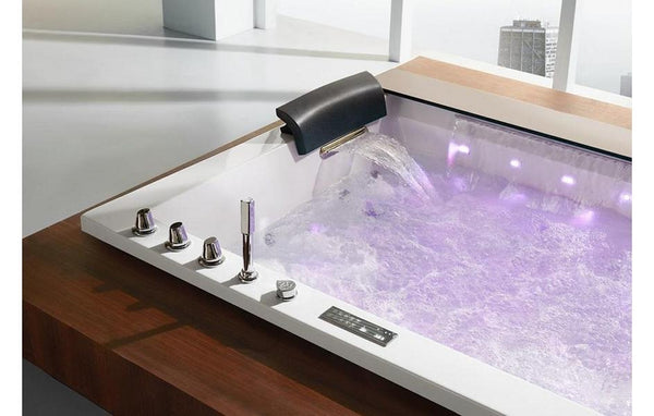 XL 2 Personen Whirlpool Jackson 190x150 Badewanne Vollausstattung (Bodeneinbau)