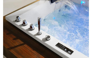 XL 2 Personen Whirlpool Jackson 190x150 Badewanne Vollausstattung (Bodeneinbau)