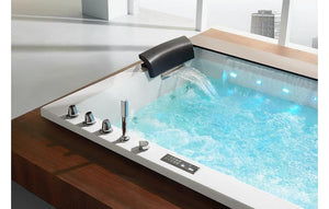 XL 2 Personen Whirlpool Jackson 190x150 Badewanne Vollausstattung (Bodeneinbau)