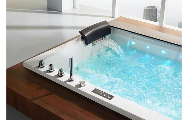 XL 2 Personen Whirlpool Jackson 190x150 Badewanne Vollausstattung (Bodeneinbau)