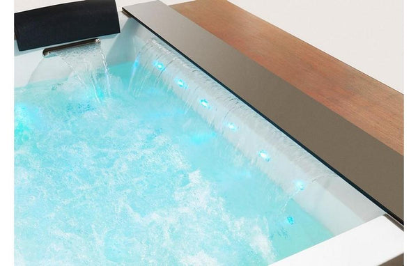 XL 2 Personen Whirlpool Jackson 190x150 Badewanne Vollausstattung (Bodeneinbau)