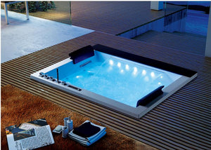 XL 2 Personen Whirlpool Jackson 190x150 Badewanne Vollausstattung (Bodeneinbau)