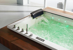 XL 2 Personen Whirlpool Jackson 190x150 Badewanne Vollausstattung (Bodeneinbau)