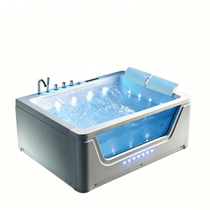 Luxus 2 Personen Whirlpool Oklahoma 170x120 Badewanne Whirlwanne weiß