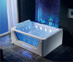 Luxus 2 Personen Whirlpool Oklahoma 170x120 Badewanne Whirlwanne weiß