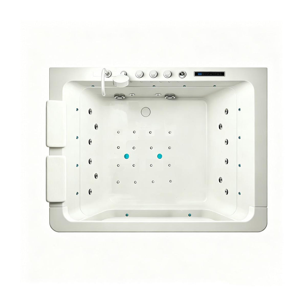 Luxus 2 Personen Whirlpool Oklahoma 170x120 Badewanne Whirlwanne weiß