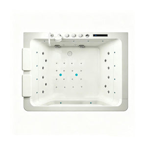 Luxus 2 Personen Whirlpool Oklahoma 170x120 Badewanne Whirlwanne weiß