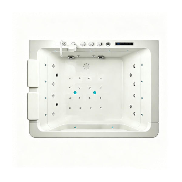 Luxus 2 Personen Whirlpool Oklahoma 170x120 Badewanne Whirlwanne weiß