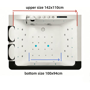 Luxus 2 Personen Whirlpool Oklahoma 170x120 Badewanne Whirlwanne