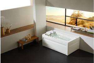 Edler 1 Personen Whirlpool Victoria 172x100 Badewanne Whirlwanne (weiß)