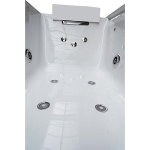 Edler 1 Personen Whirlpool Victoria 172x100 Badewanne Whirlwanne (weiß)