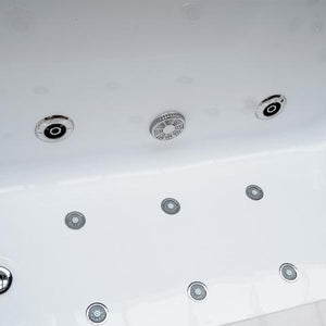 Edler 1 Personen Whirlpool Victoria 172x100 Badewanne Whirlwanne (weiß)