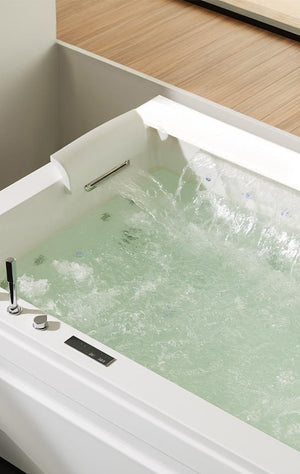 Edler 1 Personen Whirlpool Victoria 172x100 Badewanne Whirlwanne (weiß)