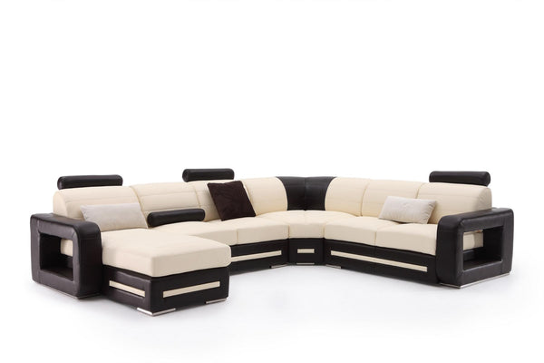 Traum XL Ecksofa Adolfo Leder Wohnlandschaft Eckcouch Salottini Sonderpreis