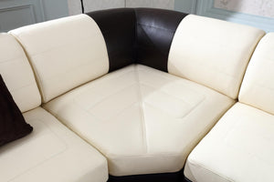 Traum XL Ecksofa Adolfo Leder Wohnlandschaft Eckcouch Salottini Sonderpreis