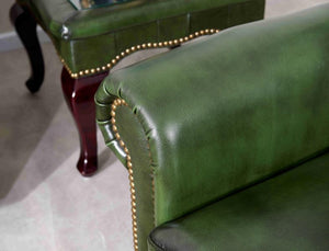 XL Luxus Chesterfield York Sofagarnitur (3/2/1 oder 3/1/1) Ledergarnitur Salottini